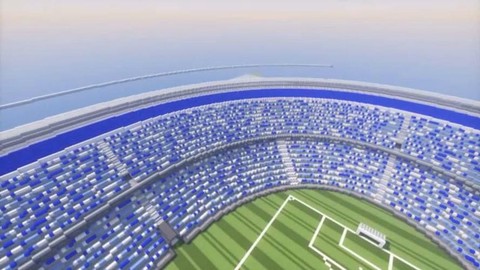 我的世界足球场怎么做